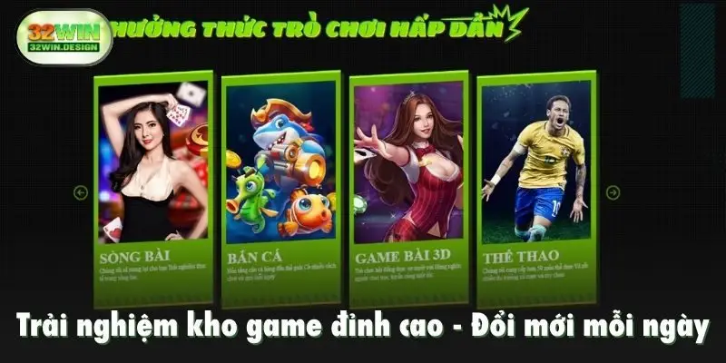 Trải nghiệm kho game đỉnh cao, đổi mới mỗi ngày