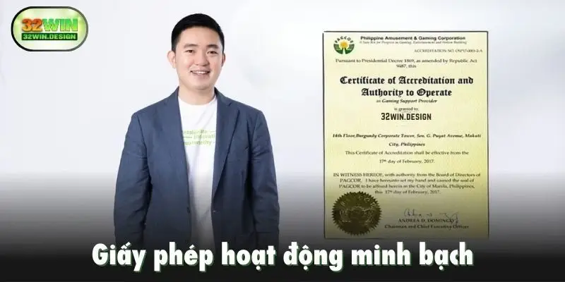 Giấy phép hoạt động minh bạch