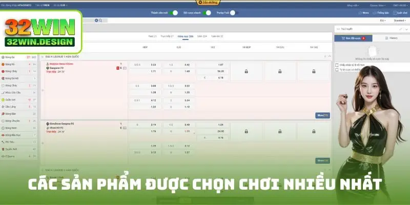 Các sản phẩm được chọn chơi nhiều nhất tại United Gaming